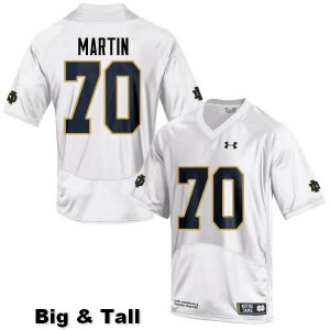 Notre Dame Fighting Irish Men's Zack Martin #70 White Under Armour Authentic Stitched Big & Tall College NCAA Football Jersey GSA5799WZ